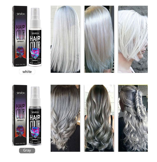 Disposable hair dye spray quick temporary dye