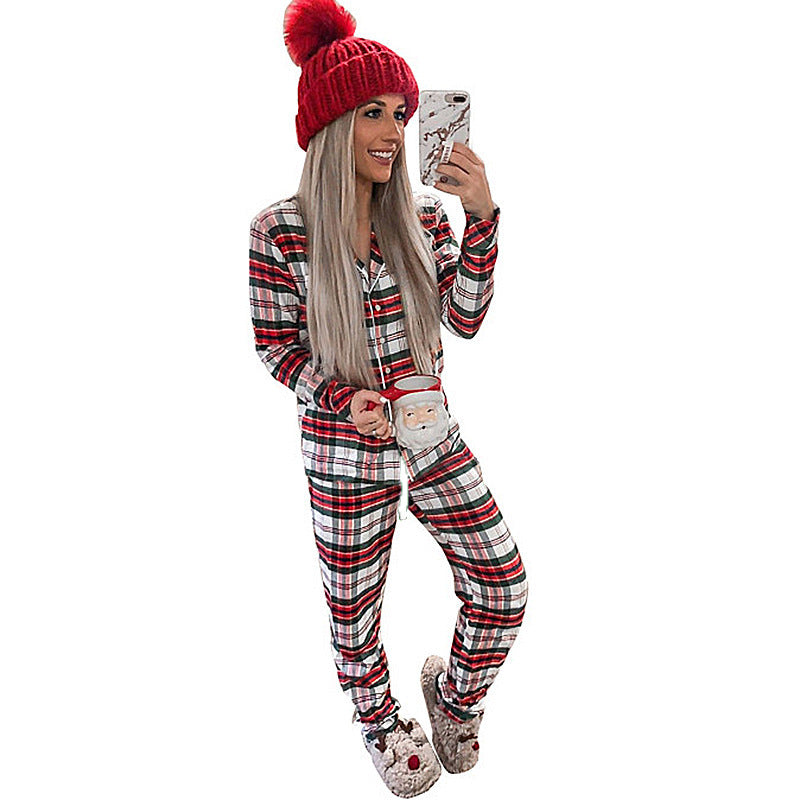 Striped Printed Long-Sleeved Pajamas, Home Service Casual Suit