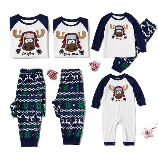 Parent-child Outfit Christmas Pajamas Fashion Print