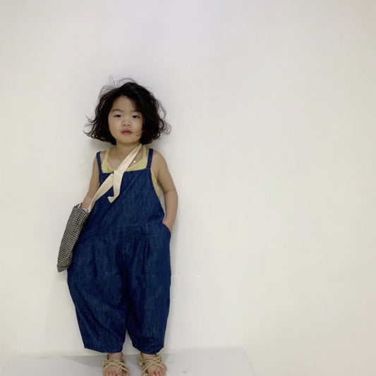 Lightweight denim overalls