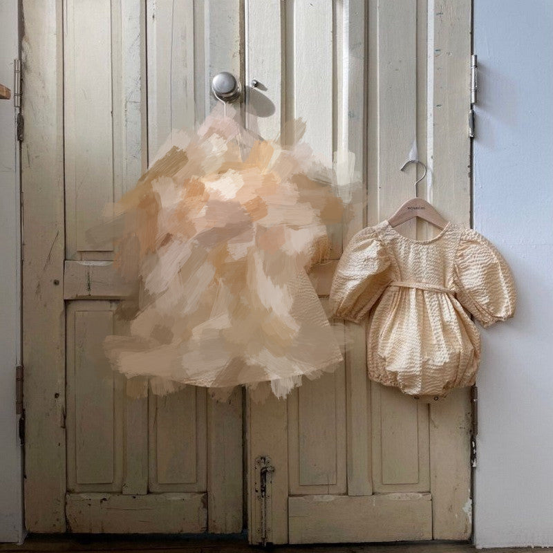 Early Autumn Girls' Romper Parent-child Dress